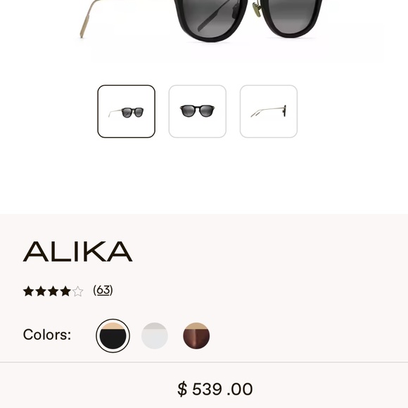 Maui Jim “Alika” Luxury Collection Sunglasses